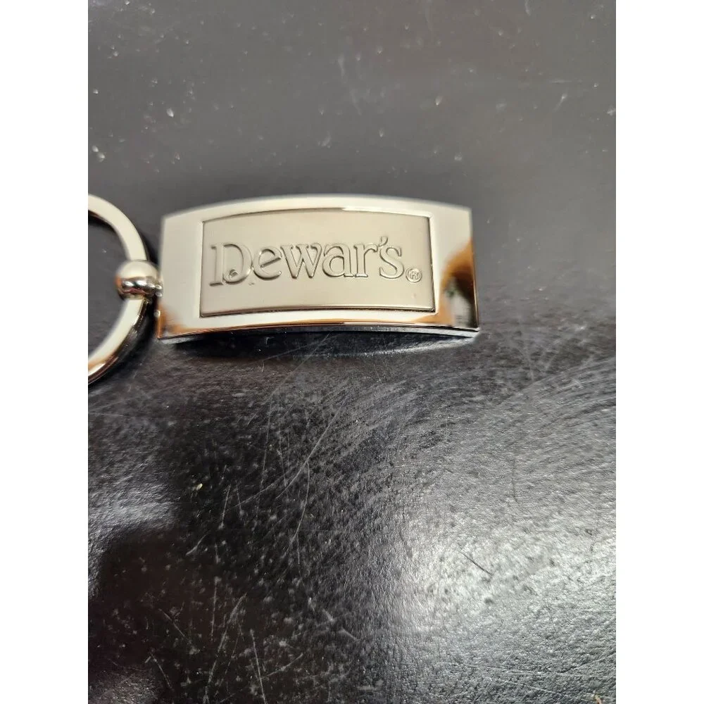 Dewar's Keychain In Box -Sleek Metal Design For Whiskey Lovers & Key Enthusiasts